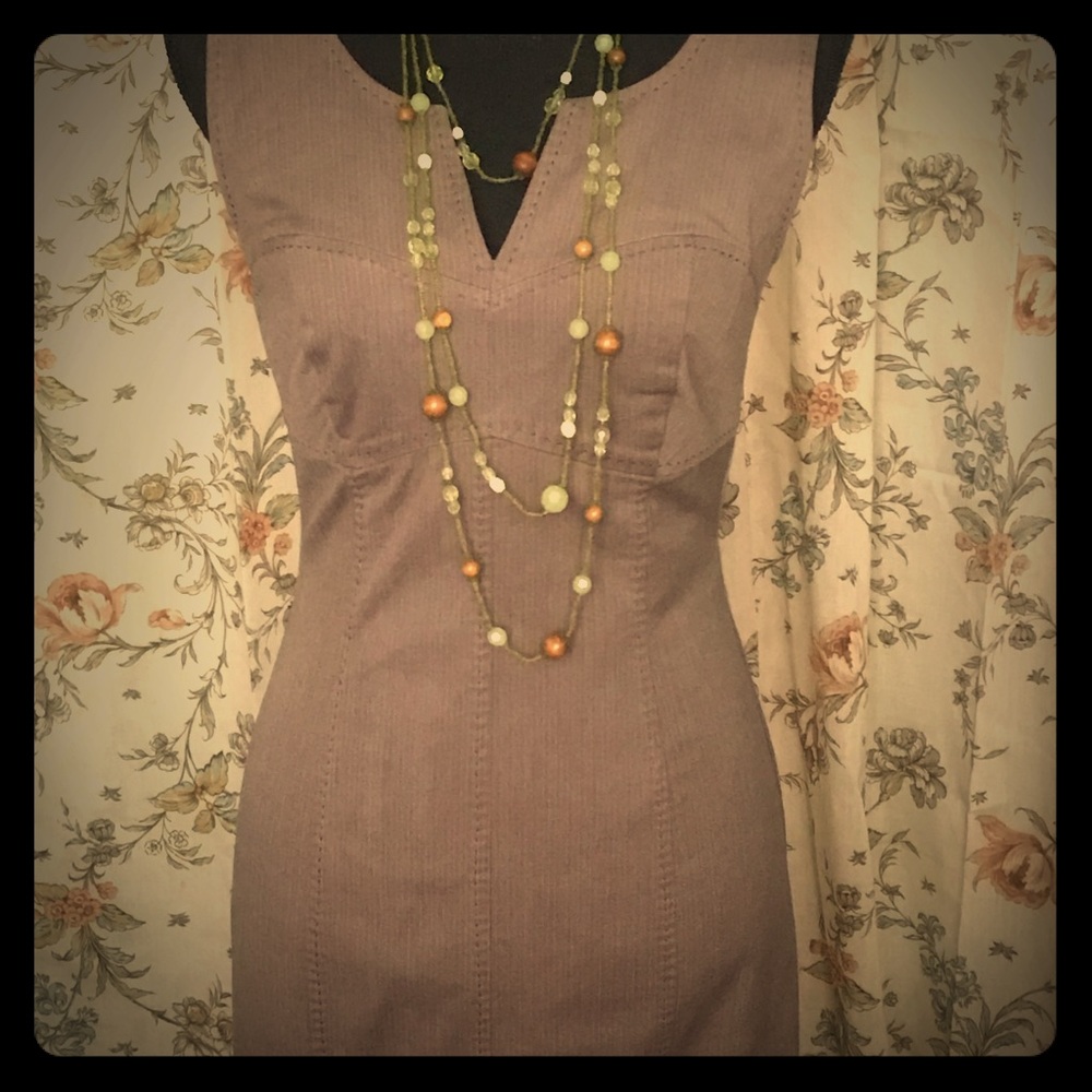 Brown Denim Dress
